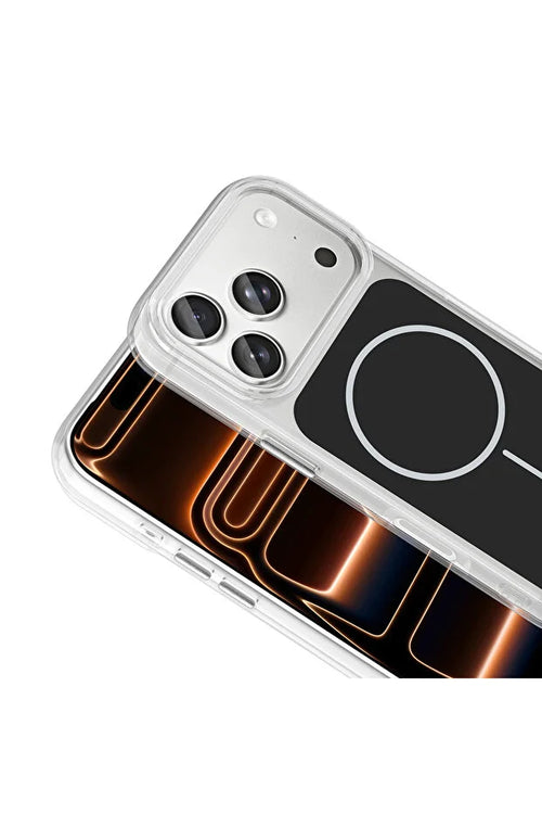 iPhone 17 Pro Max Magnetic Charging Case with Iconic Metal Buttons
