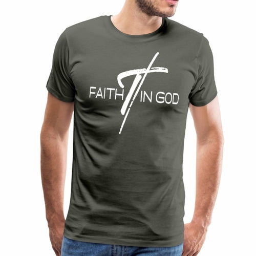 Mens T-shirt - Faith in God Graphic Tee