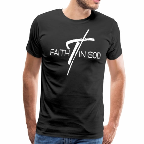 Mens T-shirt - Faith in God Graphic Tee