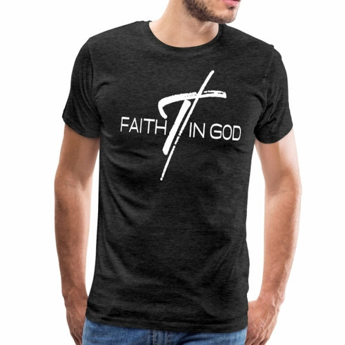 Mens T-shirt - Faith in God Graphic Tee