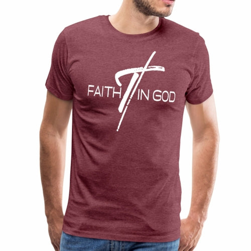 Mens T-shirt - Faith in God Graphic Tee
