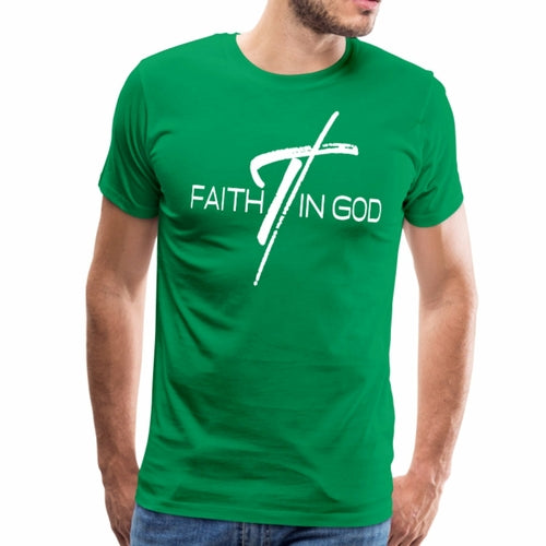 Mens T-shirt - Faith in God Graphic Tee