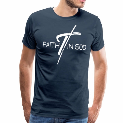 Mens T-shirt - Faith in God Graphic Tee