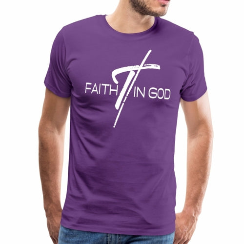 Mens T-shirt - Faith in God Graphic Tee