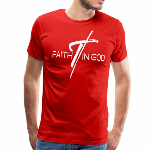 Mens T-shirt - Faith in God Graphic Tee