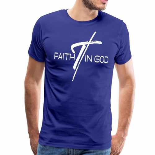 Mens T-shirt - Faith in God Graphic Tee