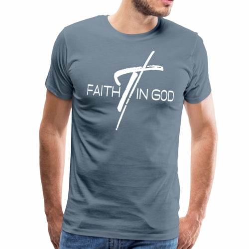 Mens T-shirt - Faith in God Graphic Tee