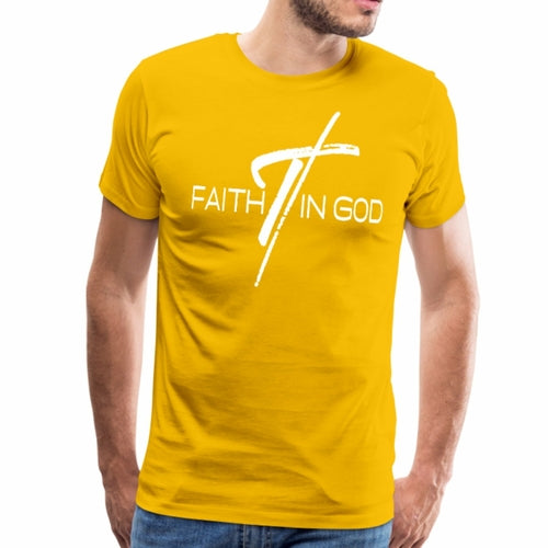 Mens T-shirt - Faith in God Graphic Tee