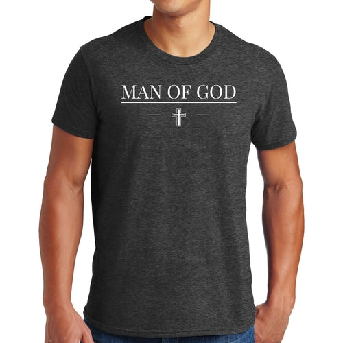Mens Graphic T-shirt Man of God Print