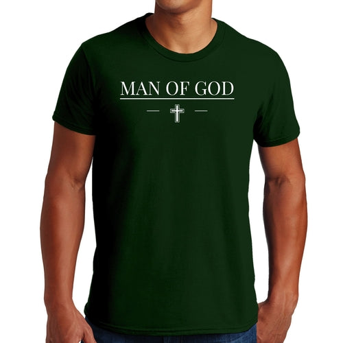 Mens Graphic T-shirt Man of God Print