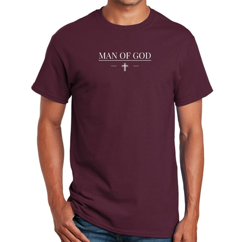 Mens Graphic T-shirt Man of God Print