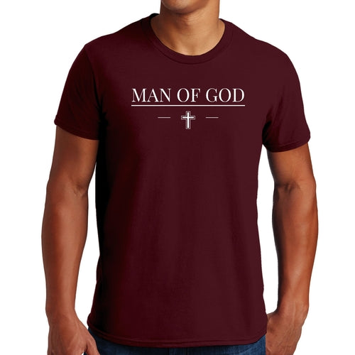 Mens Graphic T-shirt Man of God Print