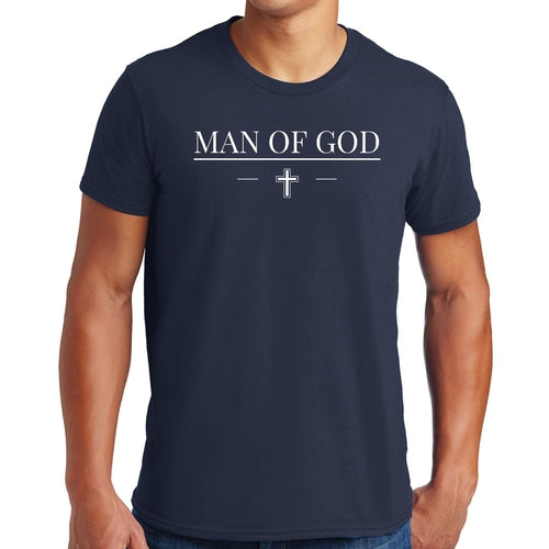 Mens Graphic T-shirt Man of God Print