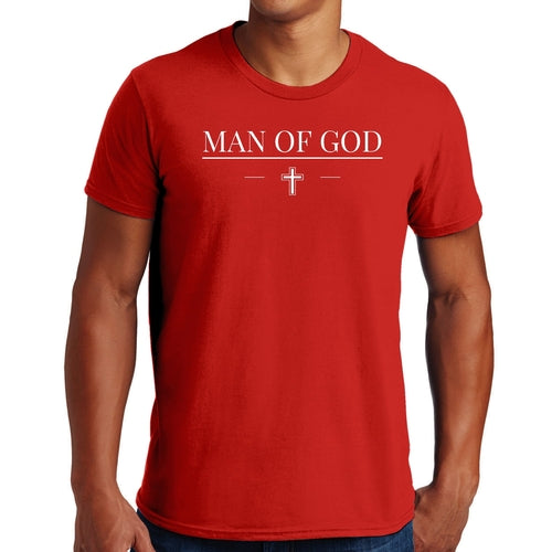 Mens Graphic T-shirt Man of God Print
