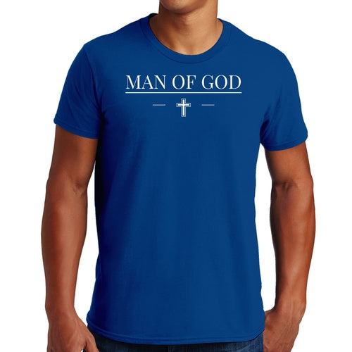 Mens Graphic T-shirt Man of God Print