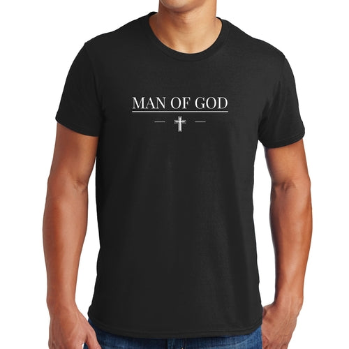 Mens Graphic T-shirt Man of God Print