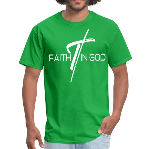Mens T-shirt - Faith in God Graphic Tee