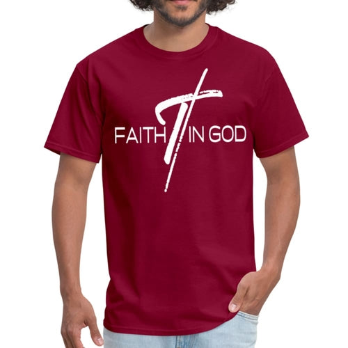 Mens T-shirt - Faith in God Graphic Tee
