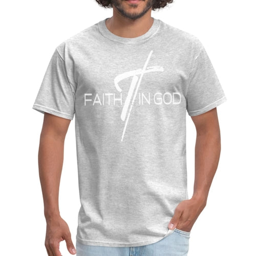 Mens T-shirt - Faith in God Graphic Tee