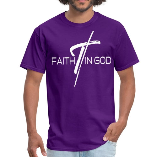 Mens T-shirt - Faith in God Graphic Tee