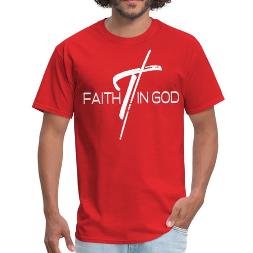 Mens T-shirt - Faith in God Graphic Tee