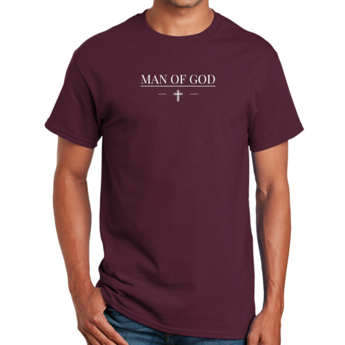 Mens Graphic T-shirt Man of God Print