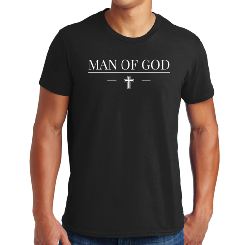 Mens Graphic T-shirt Man of God Print
