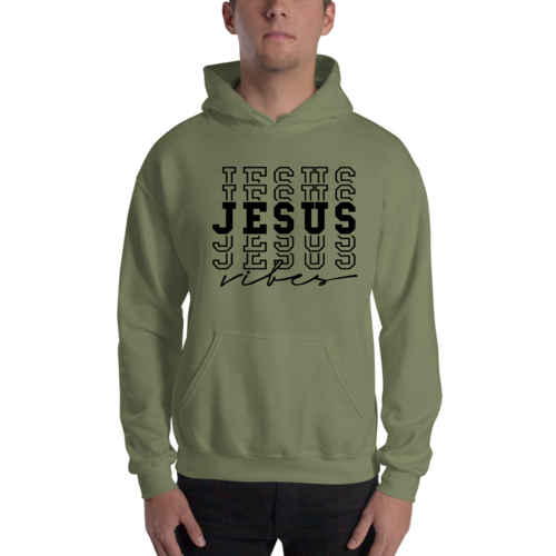 Mens Graphic Hoodie Jesus Vibes
