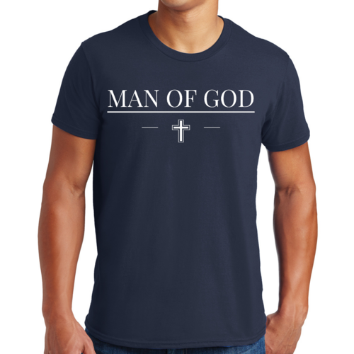 Mens Graphic T-shirt Man of God Print