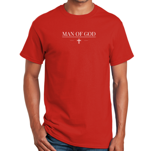 Mens Graphic T-shirt Man of God Print