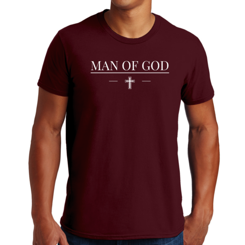 Mens Graphic T-shirt Man of God Print