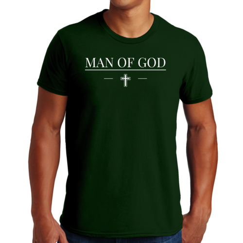 Mens Graphic T-shirt Man of God Print