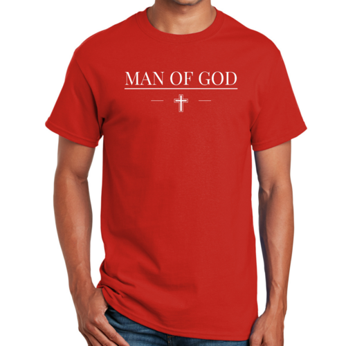 Mens Graphic T-shirt Man of God Print