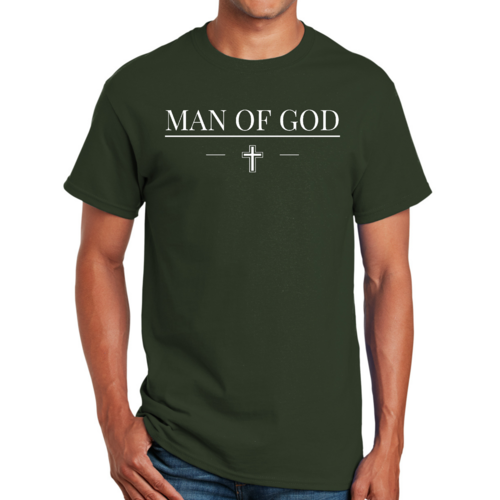 Mens Graphic T-shirt Man of God Print