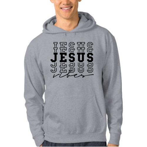 Mens Graphic Hoodie Jesus Vibes