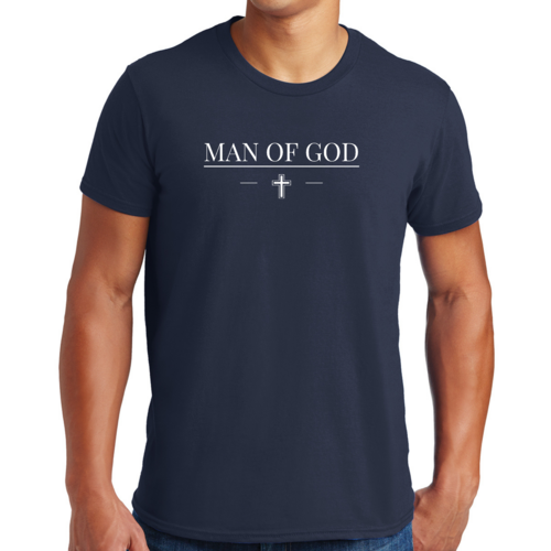 Mens Graphic T-shirt Man of God Print