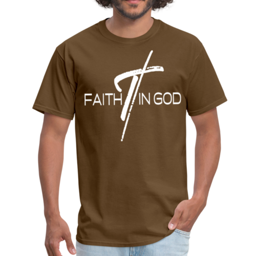 Mens T-shirt - Faith in God Graphic Tee