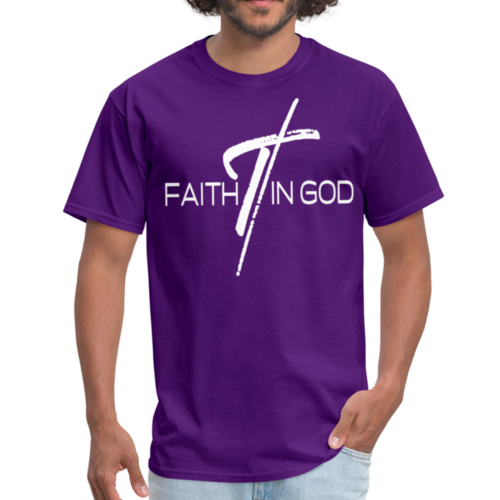 Mens T-shirt - Faith in God Graphic Tee
