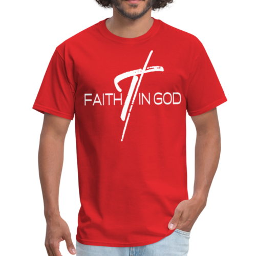 Mens T-shirt - Faith in God Graphic Tee