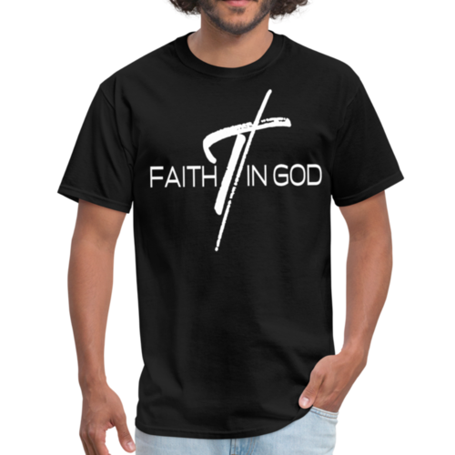 Mens T-shirt - Faith in God Graphic Tee