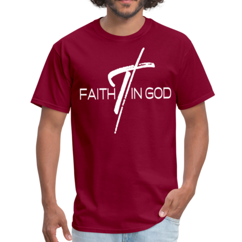 Mens T-shirt - Faith in God Graphic Tee