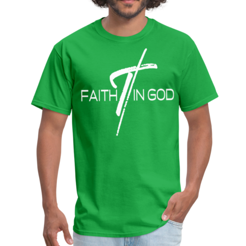 Mens T-shirt - Faith in God Graphic Tee