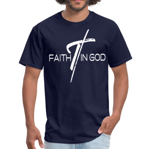 Mens T-shirt - Faith in God Graphic Tee