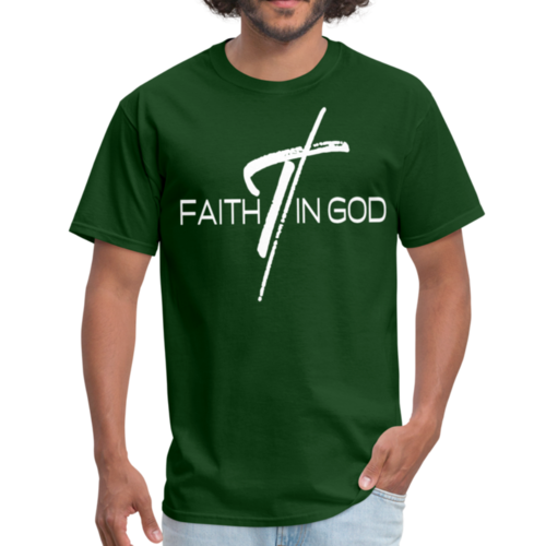 Mens T-shirt - Faith in God Graphic Tee