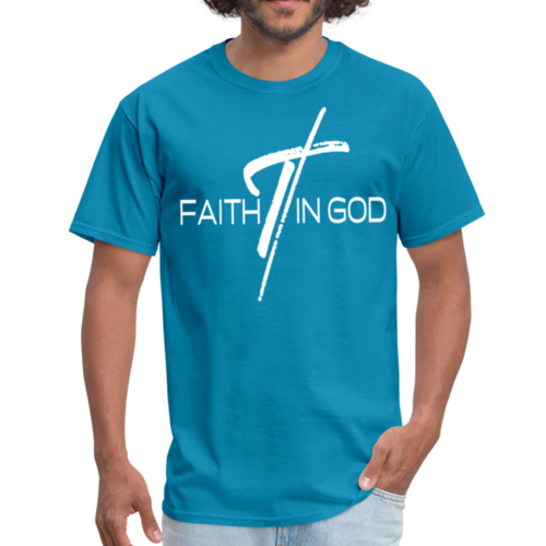 Mens T-shirt - Faith in God Graphic Tee