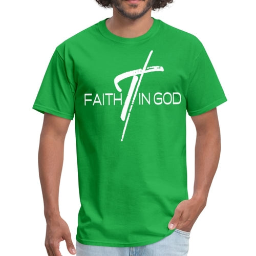Mens T-shirt - Faith in God Graphic Tee