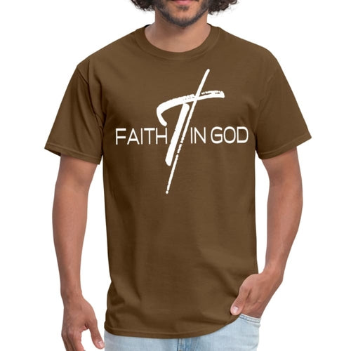 Mens T-shirt - Faith in God Graphic Tee
