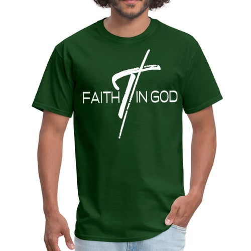 Mens T-shirt - Faith in God Graphic Tee