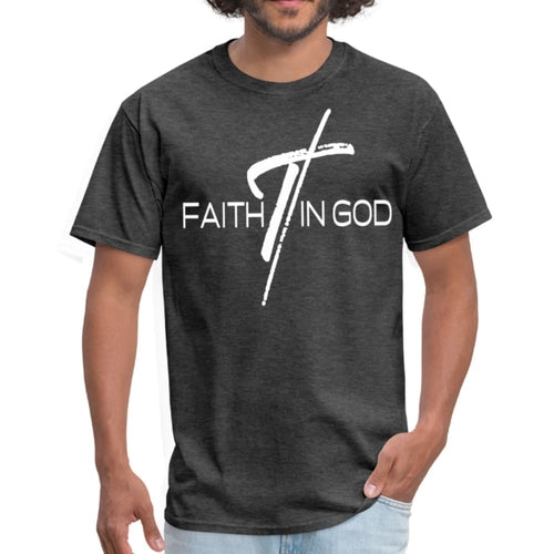 Mens T-shirt - Faith in God Graphic Tee