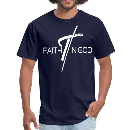 Mens T-shirt - Faith in God Graphic Tee